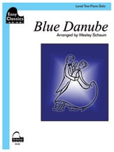 Blue Danube piano sheet music cover